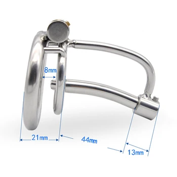 Stainless Steel Male Chastity Devices Cock Cage With Urethral Catheter Penis Lock Cock Ring Sex Toys For Men Chastity Belt 2