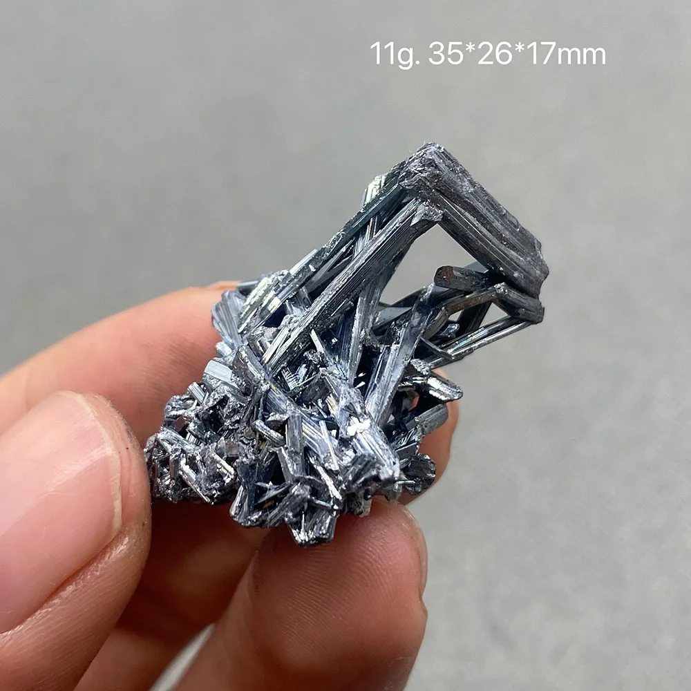 100% Natural rare Stibnite mineral specimen stones and crystals healing crystals quartz gemstones from China free shipping