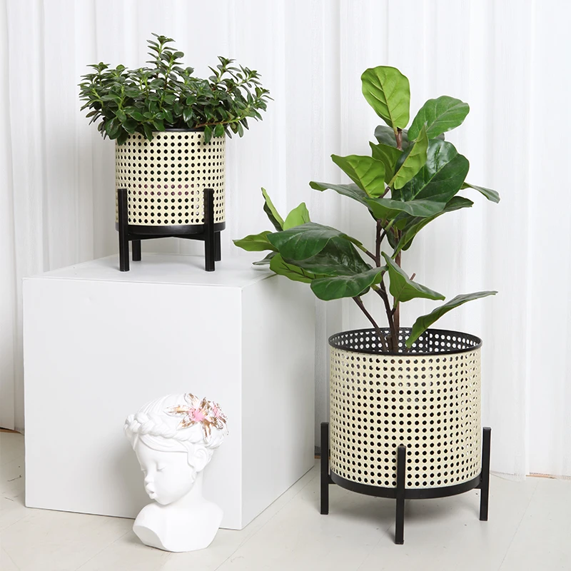 Minimalist Modern Foldable Plant Stand Metal Mesh Flower Shelf Multi-Level Green Plant Display Artistic Home Decor for Indoor