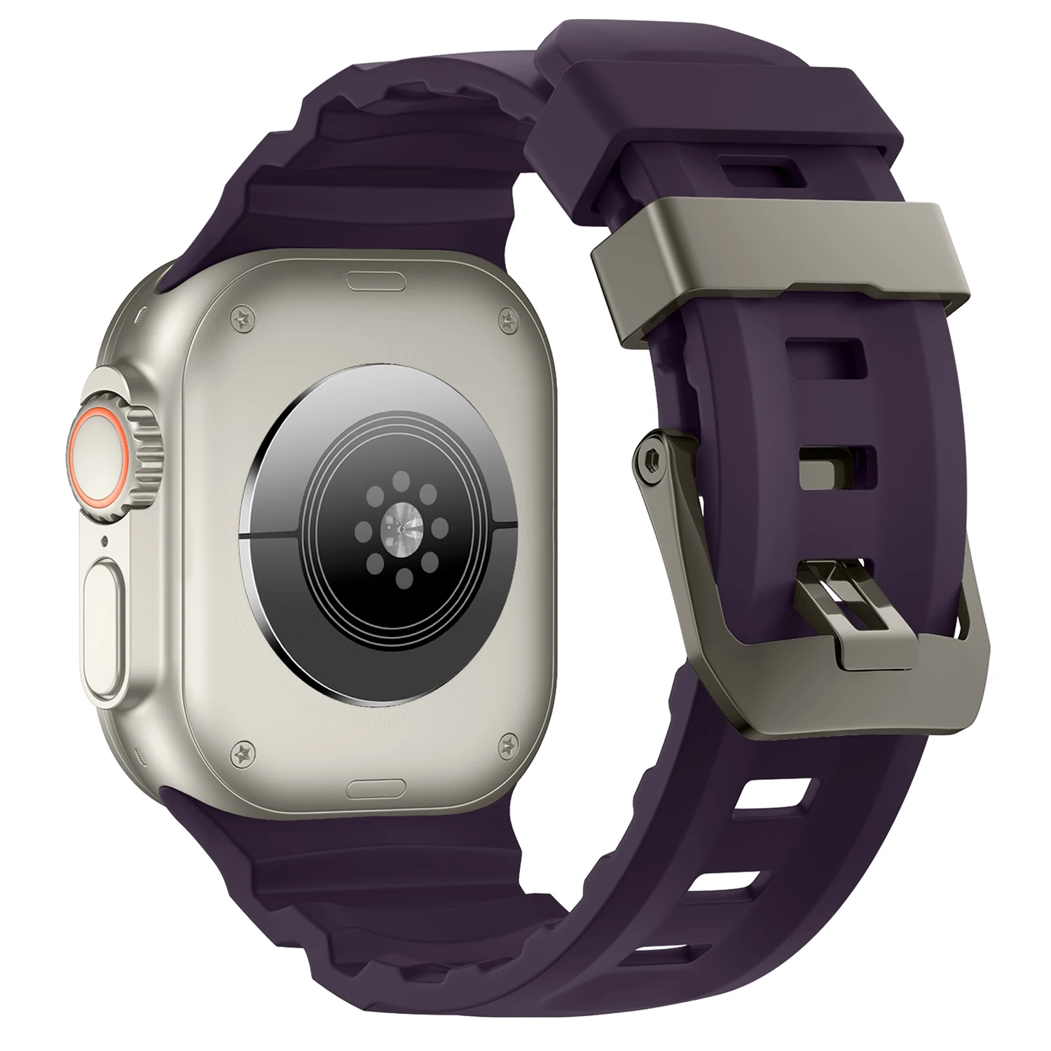 Sport Silicone Titanium Band - Soft Rubber Bracelet Strap