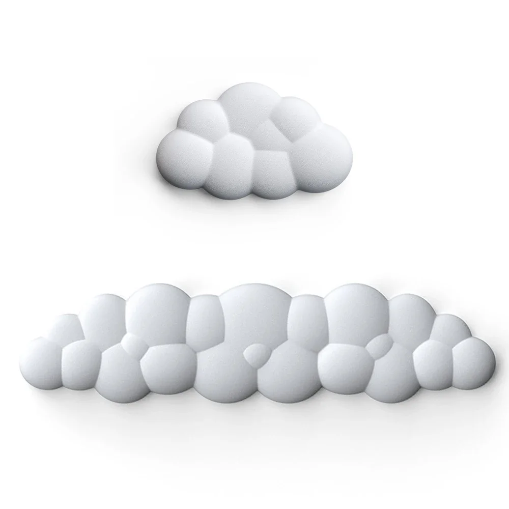 Ergonomic Cloud Anti-Slip Wrist Rest Mouse and Keyboard Pad