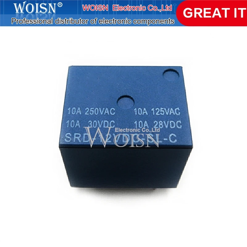 5 Pz Relè Srd-12Vdc-Sl-C Relè 5Pin 12V Dc Alta Qualità In Magazzino