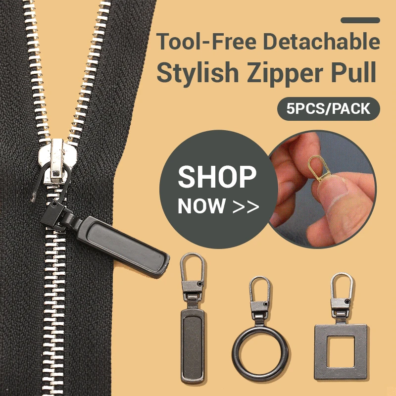 5 Pieces Zipper Pull Replacement Zipper Repair Kit Zipper Slider Pull Tab Universal  Zipper Fixer Metal Zipper Head - AliExpress