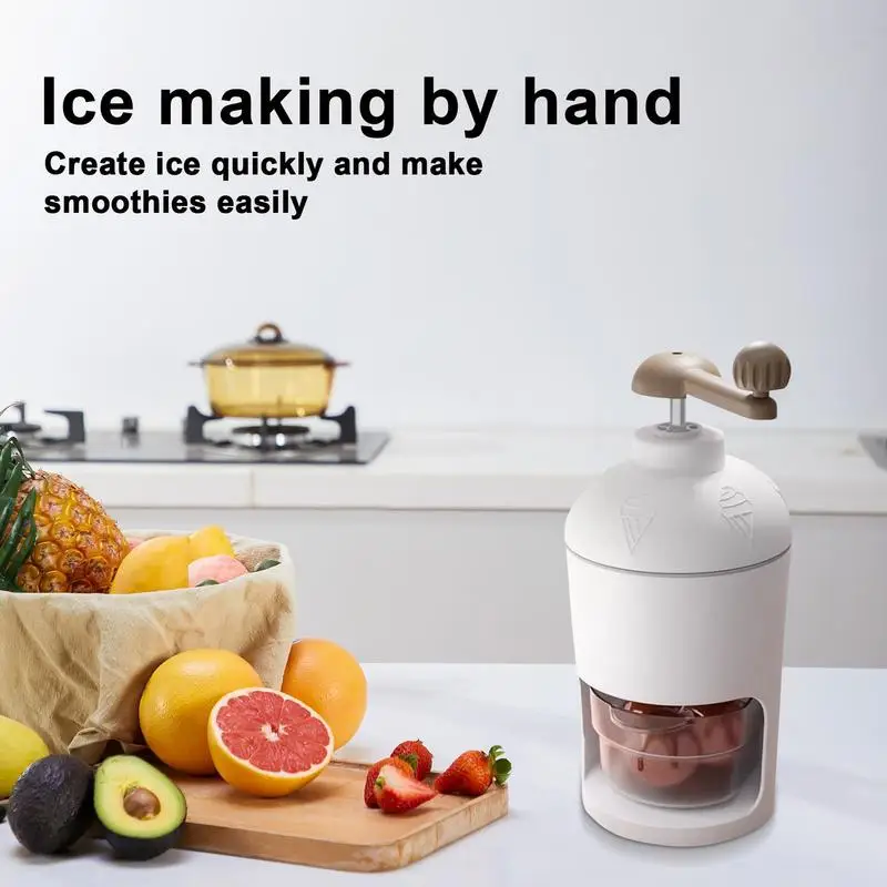 Manual Ice Crusher Tool for Snow Cones Frozen Cocktails