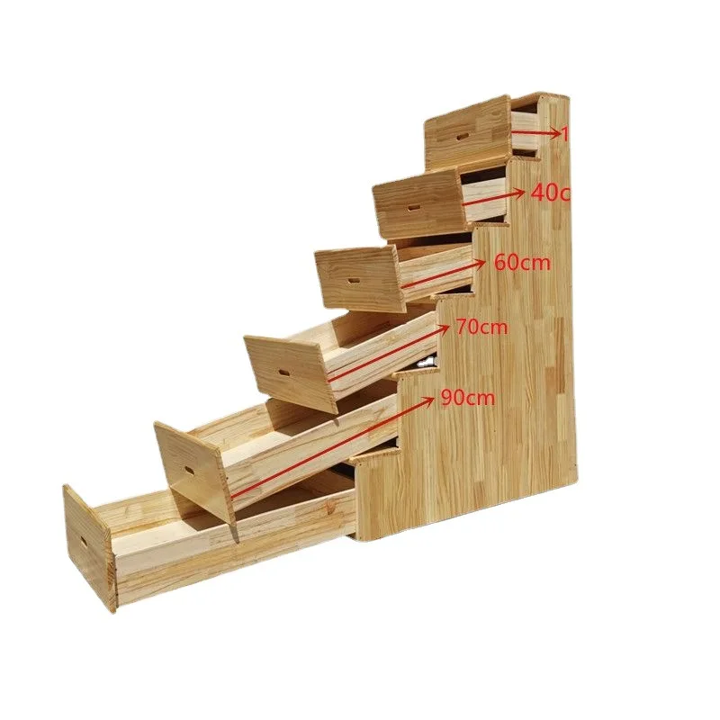 Ladder cabinet single selling mother bed cabinet ladder elevated bed ladder solid wood steps children's step cabinet locker 4