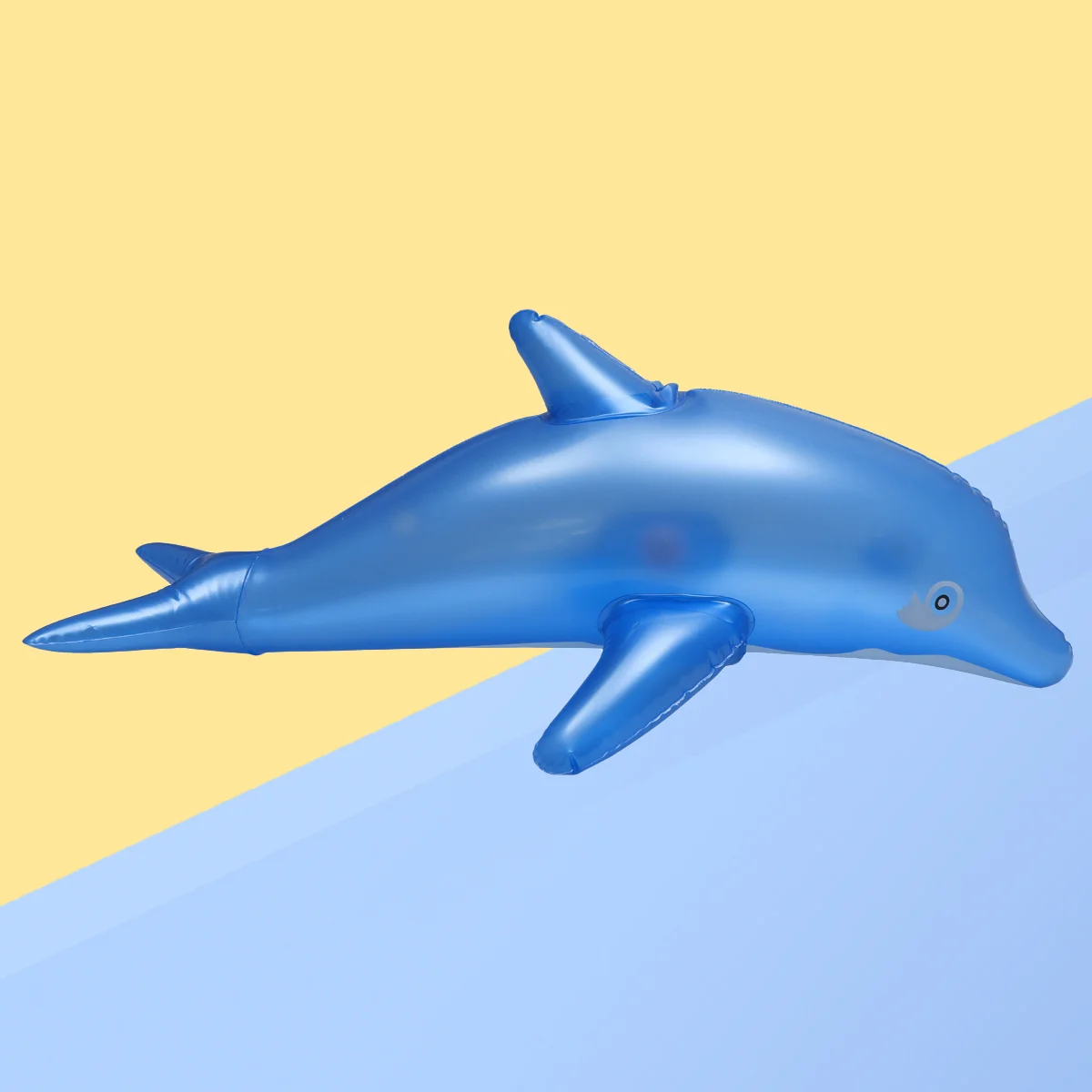 

Inflatable Dolphin Blow Up Bath Time Toy Swimming Pool Beach Toy Party Favor Gift(Blue)