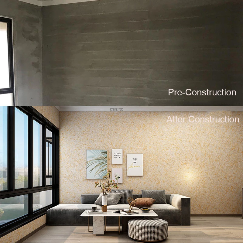 Plant Fiber Wall Coating Plant Fiber Wall Clothe Durable Plant Glue Powder Wall Mud Absorbs Noise Heat Insulation Coating Covering Liquid Wallpaper