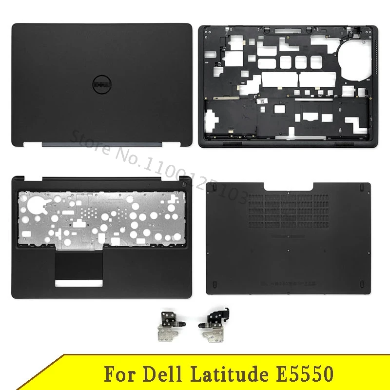 New For Dell Latitude E5550 Lcd Back Cover Palmrest Bottom Case Bottom Door Cover Top Upper Case A C D Cover Black 07Jgh9 01Trjx