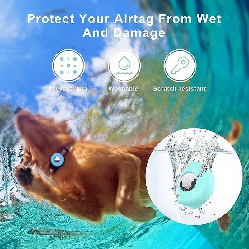 For Apple Airtags Luminous Silicone Cover Pet Portable Anti-Lost Locator Tracker Keychain for Airtags Cover Accessories