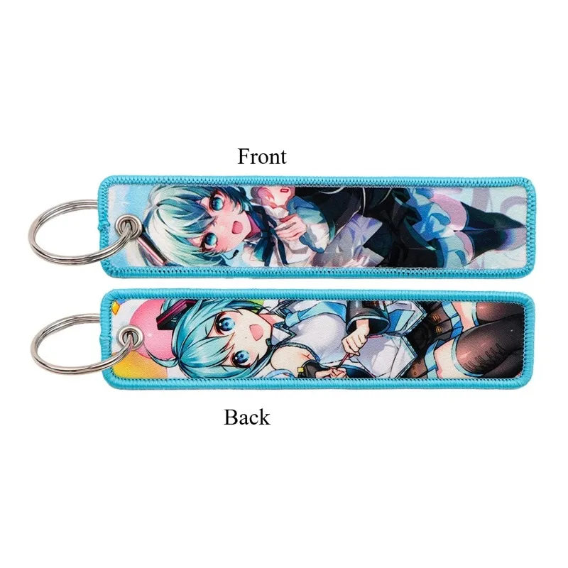 Anime Embroidered Key Tag - Cute Keychain Pendant & Accessory Gift