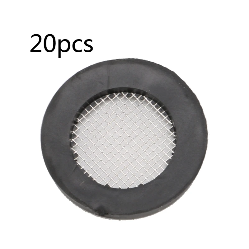 

20 Pieces Stainless Steel Filter Screen Rubber Seal Ring Washer Filter Gasket