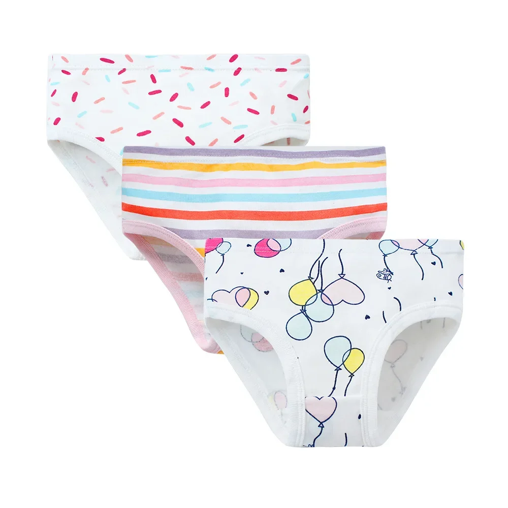 Girls Underwear Children Underwear 2-7 Years Girls Panties 3pcs Per Pack Cotton Student Kids Underwear Teen Panties Young Puberty Girls Underpant