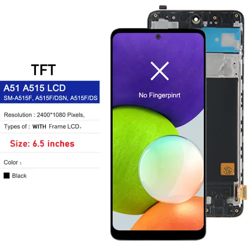 Super AMOLED LCD For Samsung A51 Touch Screen Digitizer Assembly Tested Display For Samsung A51 LCD With Frame SM-A515 A515F - Image 7