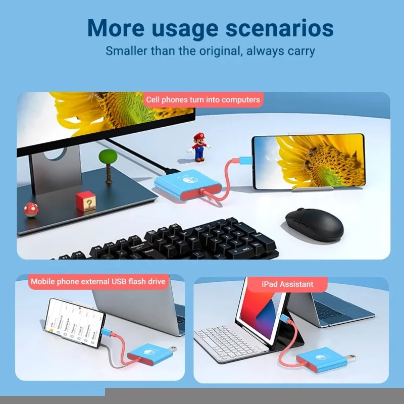 Compact Travel-Friendly Docking Station with HDMI and USB 3.0