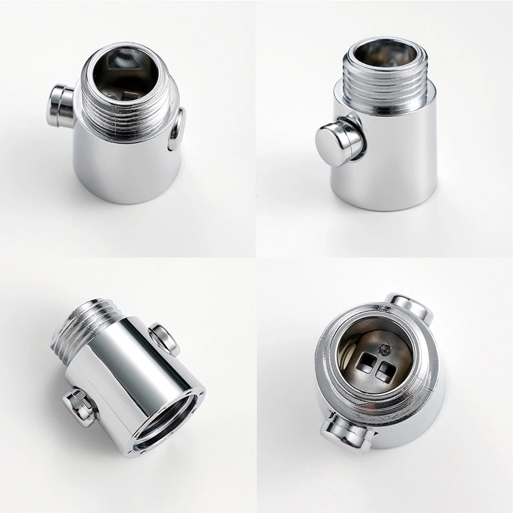 Universal Shut Off Valve Shower Accessories Bidet Sprayer Button Type Shower Head Connector Bathroom Bathing Water Stop Valve