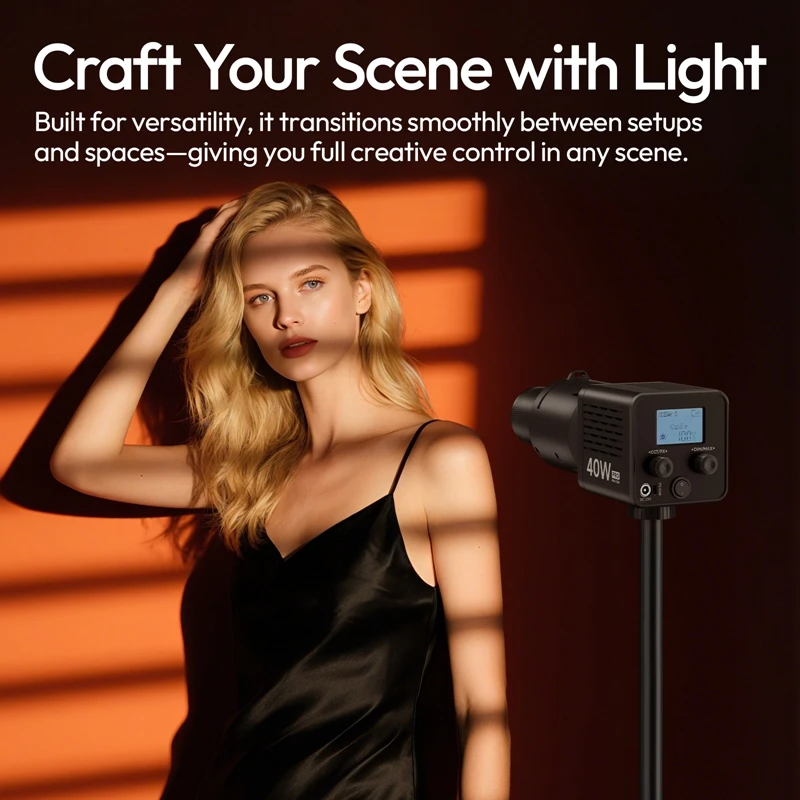 Ulanzi LAS007 Mini Bowens Mount Optical Snoot Suit for Ulanzi 40W COB Light Shadow Tube Atmosphere Photography Optical Snoot