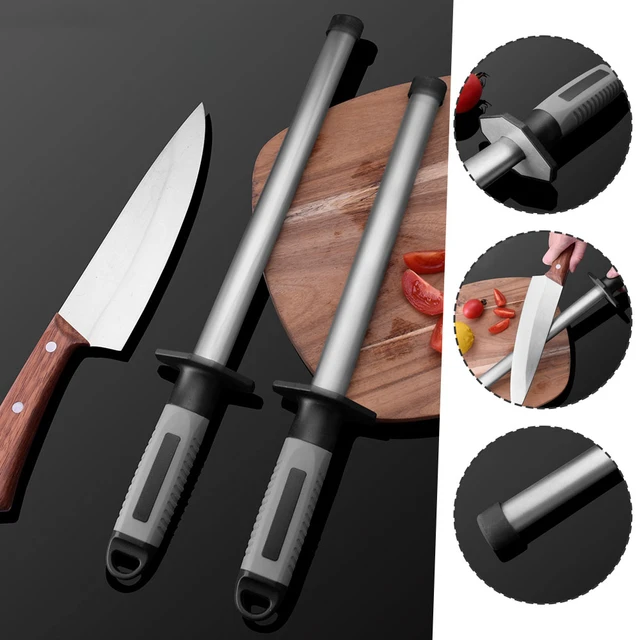 Stainless Steel Kitchen Knife Sharpening Tool with Sharpening Rod -  AliExpress