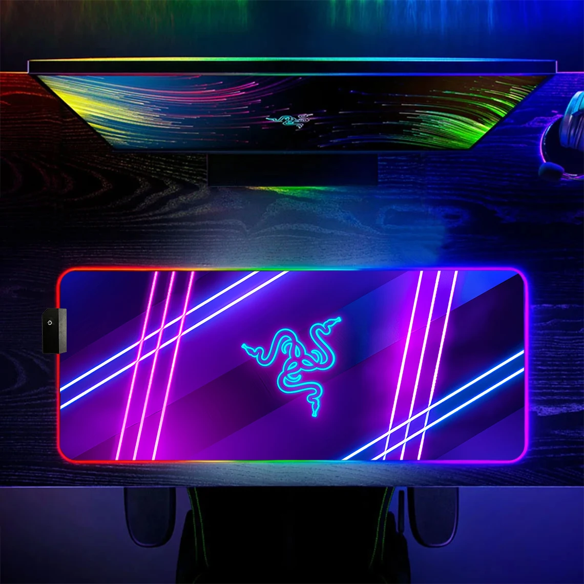 

Игровой коврик для мыши с RGB-подсветкой, Xxl