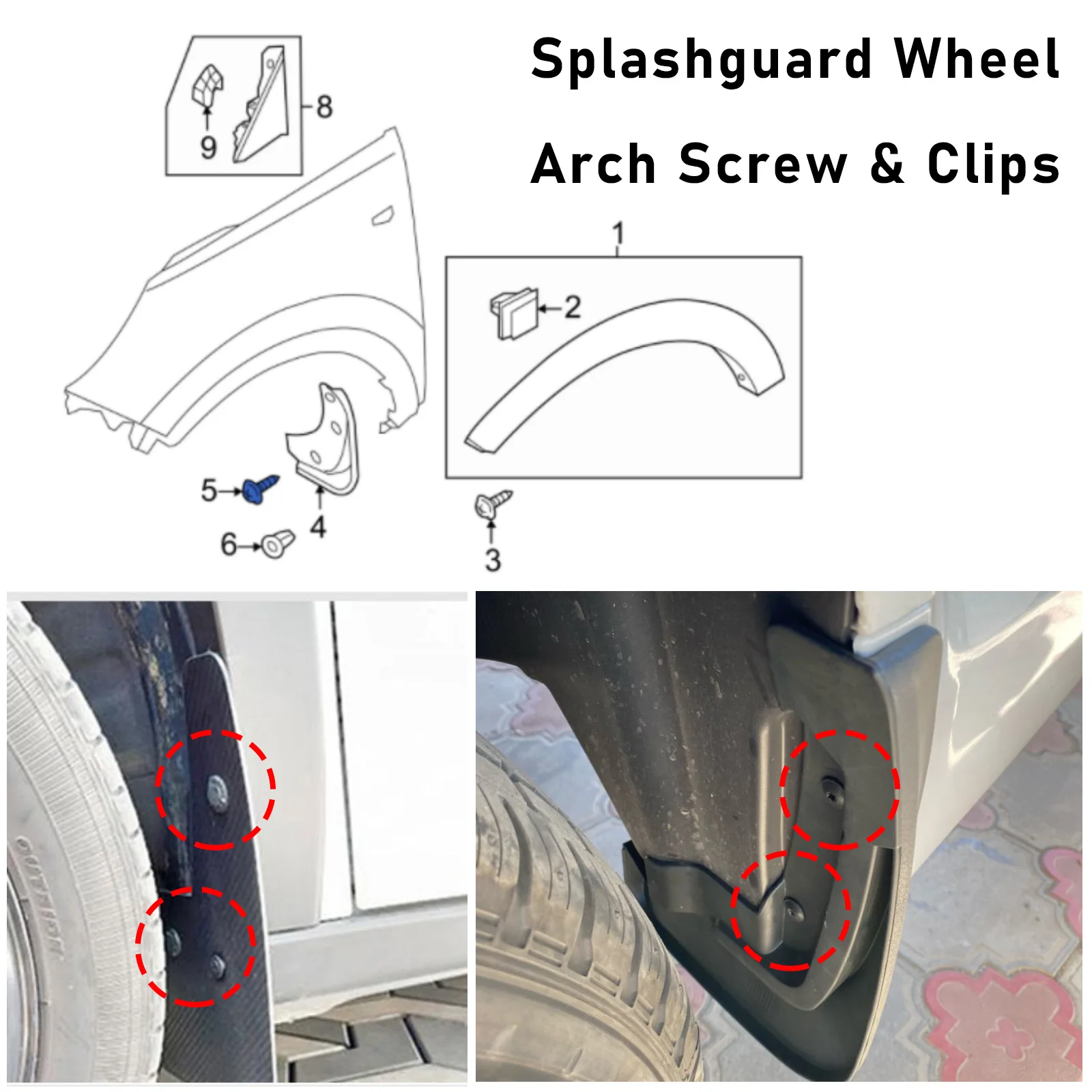 Engine Cover Undertray Splash Guards Wheel Arch Torx Screw Retainer Fastener Clip For VW Audi A1 A3 A4 A5 Q5 Q7 TT SEAT 4.8x16mm
