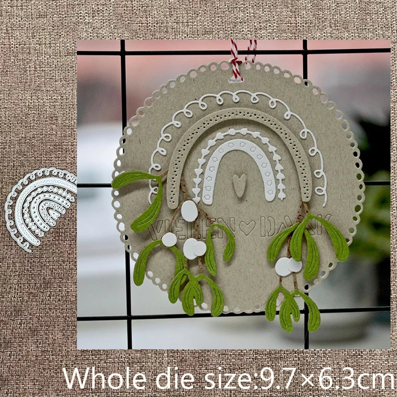 Xldesign Craft Metal Stencil Mold Cutting Die Rainbow Decoration Scrapbook Die Cuts Album Paper Card Craft Goffratura