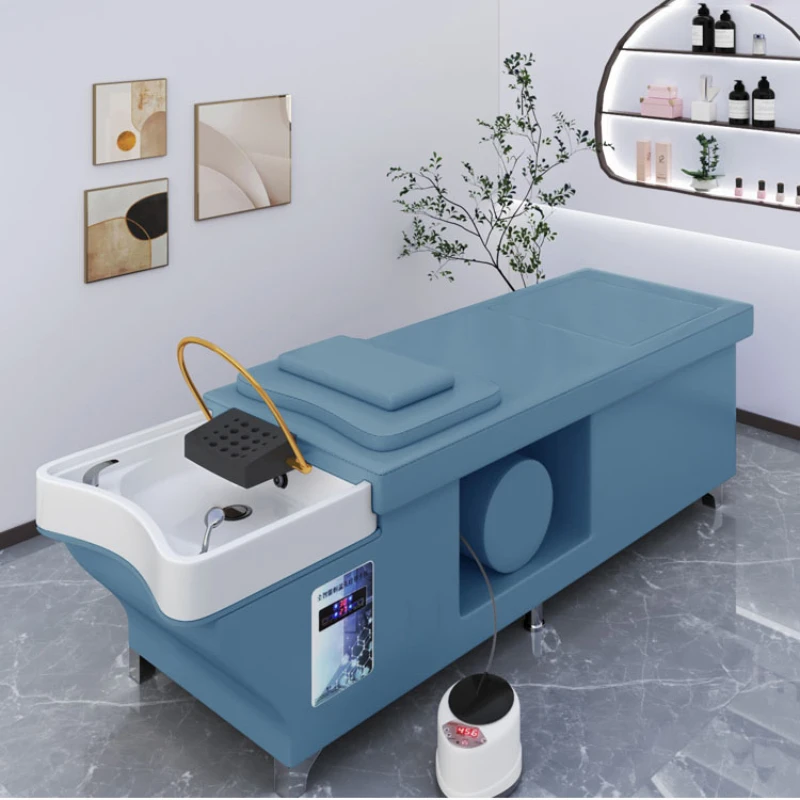 

Beauty Parlor Fumigation Shampoo Chair Storage Head Therapy Massage Shampoo Chair Hairdresser Fotel Fryzjerski Furniture XFY