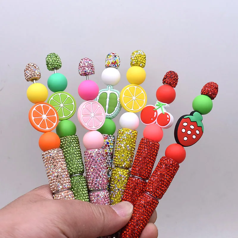 100 Stück Zitronenperlen Aus Silikon – Bunte DIY Perlen Für Armbänder, Halsketten & Deko