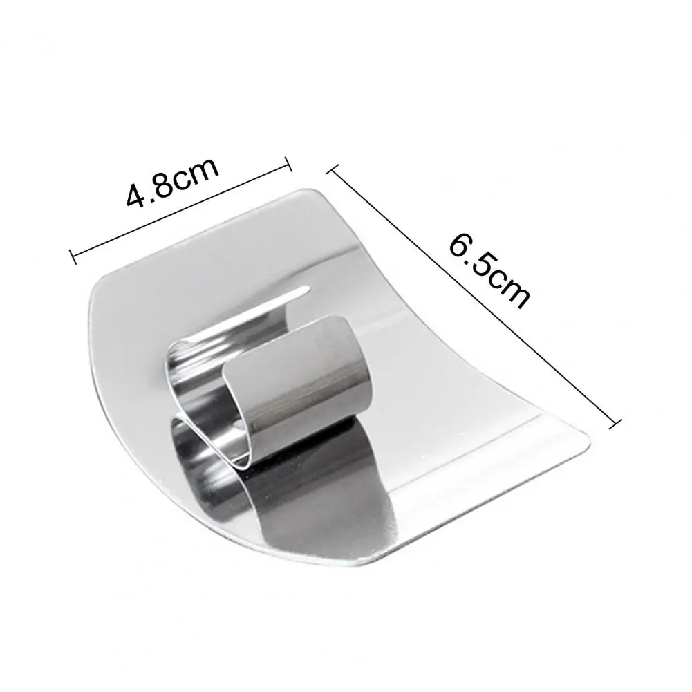 2Pcs Stainless Steel Finger Guard for Cutting Adjustable Finger Protector Safety Durable Veggie Chopper for Dicing Easy to Clean