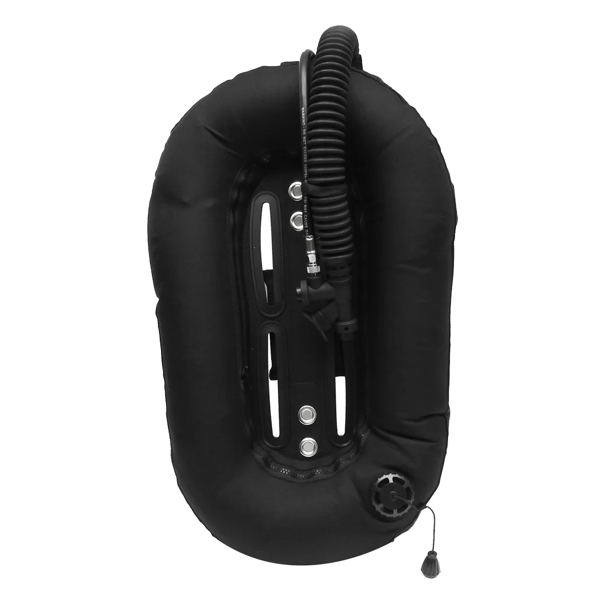 30Lbs Scuba Diving Snorkeling Donut Wing Single Tank BCD Buoyancy Compensator Professional Diver Gear,Black