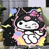 Sanrio Cute Cartoon Printed Blanket Picnic Blankets Warm Blanket Soft Comfortable K-KuromiS Blanket Home Travel Birthday Gift 4
