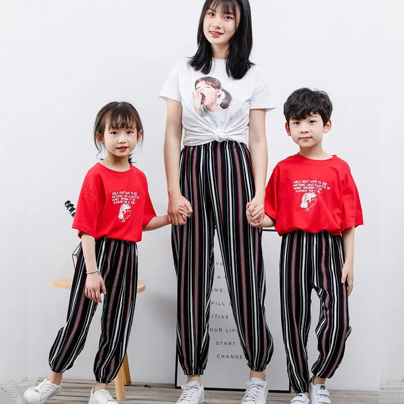 Kids Pants Summer Thin Mosquito Children Printed Bloomers Beach Pants