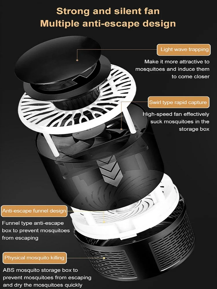 Mute Mosquito Killer USB LED Indoor Photocatalyst Killer Lamps mosquito killer lamp mosquito lamp