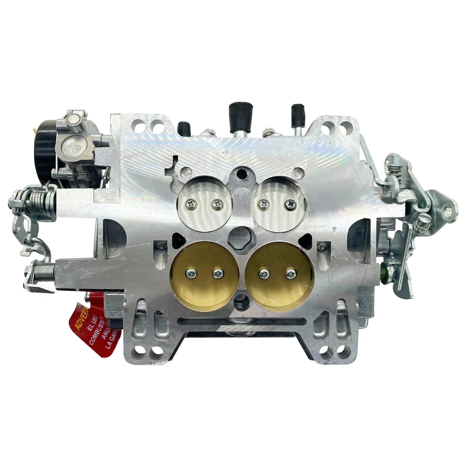 Motorcycle Carburetor Brush Cutter Carburetor 1906 4 Barrel Carburetor for AVS2 Series 650CFM Annular Booster Satin Finish Electric Choke Type