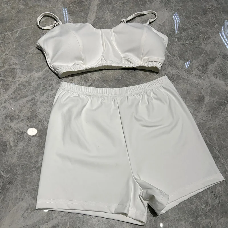summer-new-arrival-women-camis-top-bra-shirts-shorts-sexy-two-pieces-solid-beach-suits