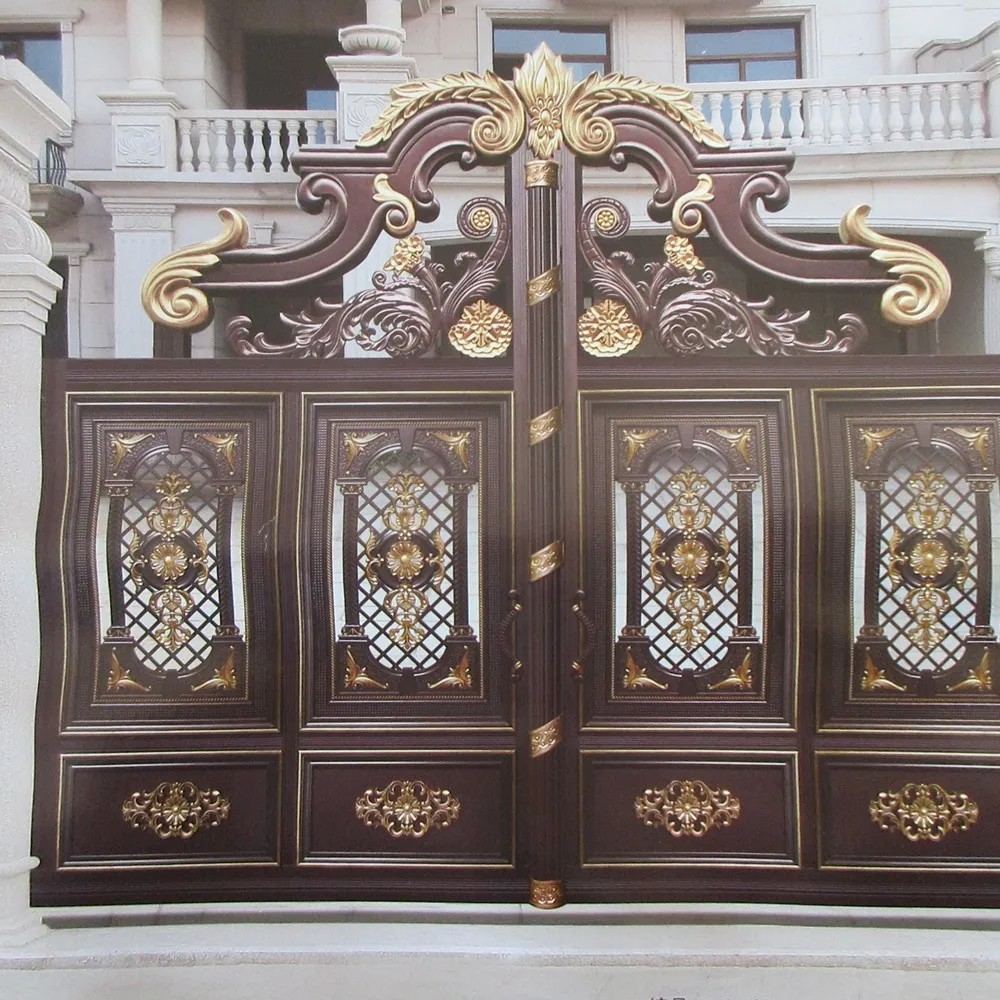 

Driveway Aluminum Gate Swing Sliding Automatic Iron Doors For Home Villa