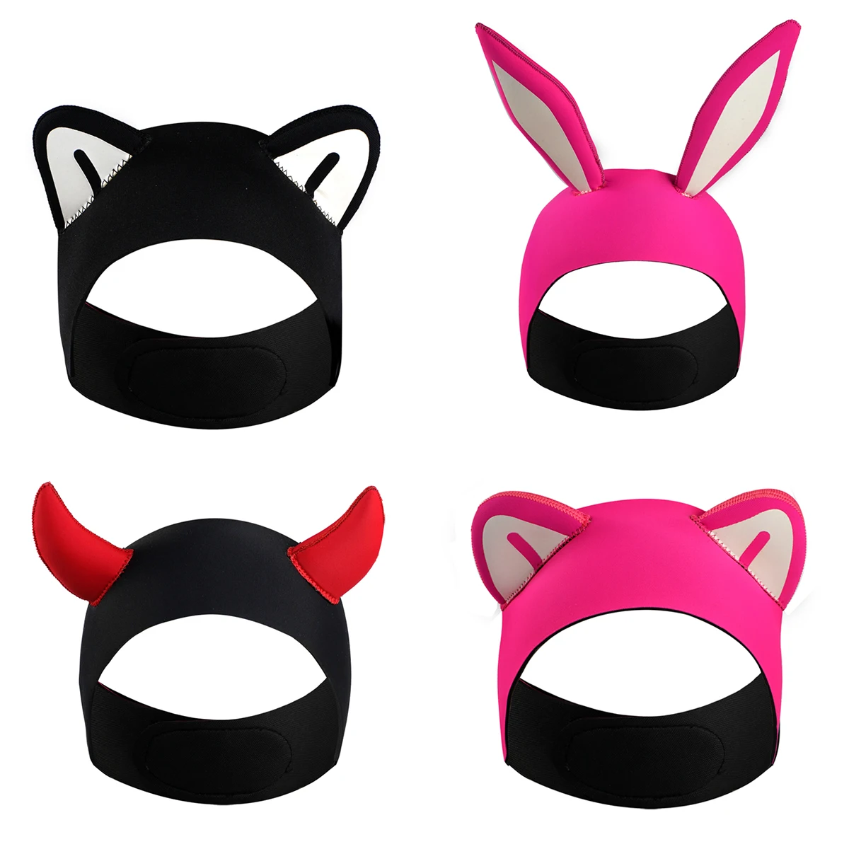 Diving Headband Cartoon Animal Ears Swimming Headband Women Kids 2mm Neoprene Scuba Wetsuit Hood Keeping Water Out Hold Earplugs