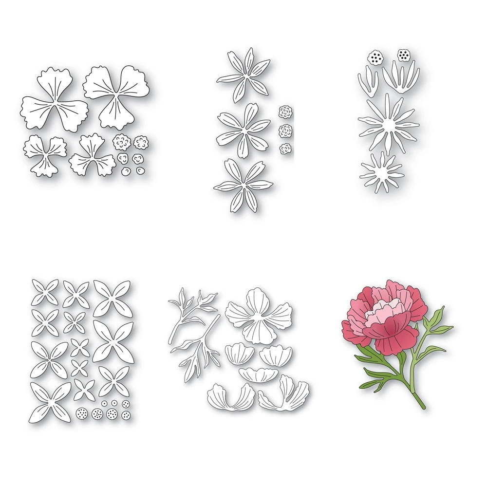 Lucky Layered Pointy Petals Fustelle In Metallo Per Nuovi Arrivi 2022 Scrapbooking Frame Card Craft Supplies San Valentino