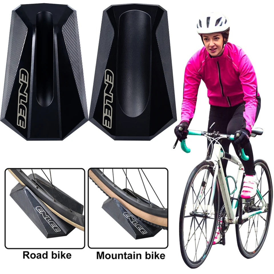 Entraîneur De Rouleau, Support De Roue Avant Bloc De Gel Pour Vélo, Bloc De Roue Avant Antidérapant, Roue Avant De Vélo, Bloc De Vélo Pour Entraînement De Vélo D'intérieur, Noir