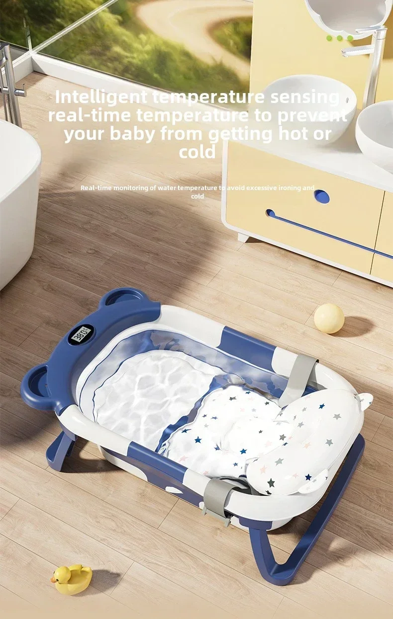 Foldable Baby Bath Tub Intelligent Temperature Display undefined