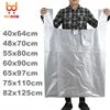 Silver grey large plastic bag vest bag thickened large garment packaging logistics bag carrying large bag 1