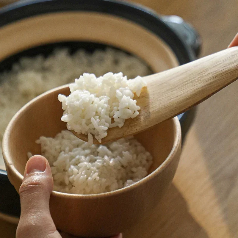 Wooden Cooking Spoon SHIMOYAMA Natural Wood Rice Spoon Non-stick Cooking Rice Shovel Kitchen Utensils for Potato Salads Supplies