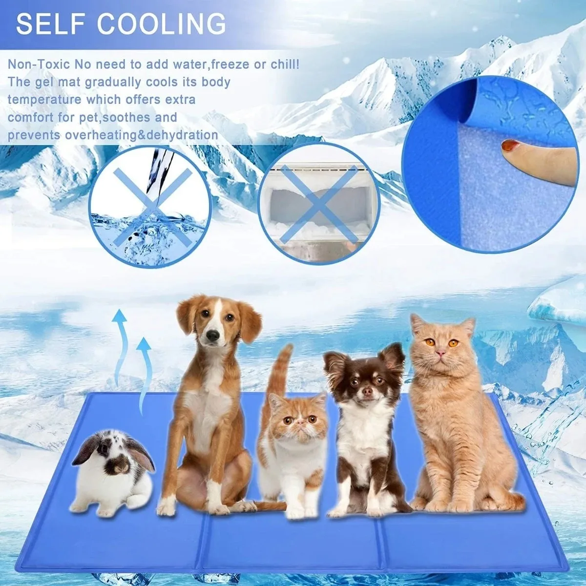 Esterilla refrigerante para perros y gatos cama gel transpirable_voghion.com