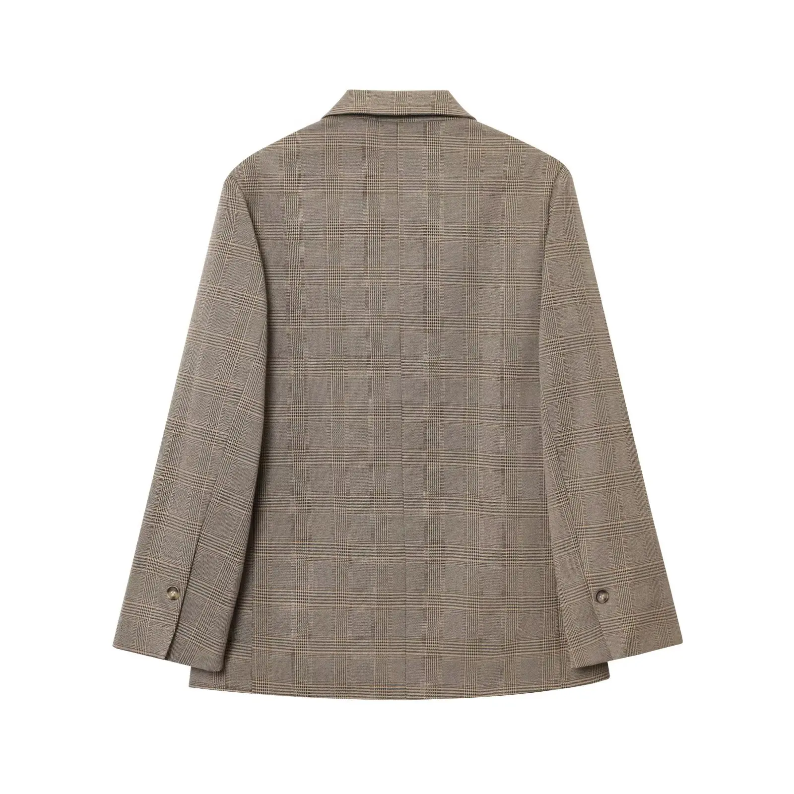 Women Jackets Blazers Autumn And Winter New Fashionable Casual Single-Breasted Suit Collar Long-Sleeved Coat With No Hood