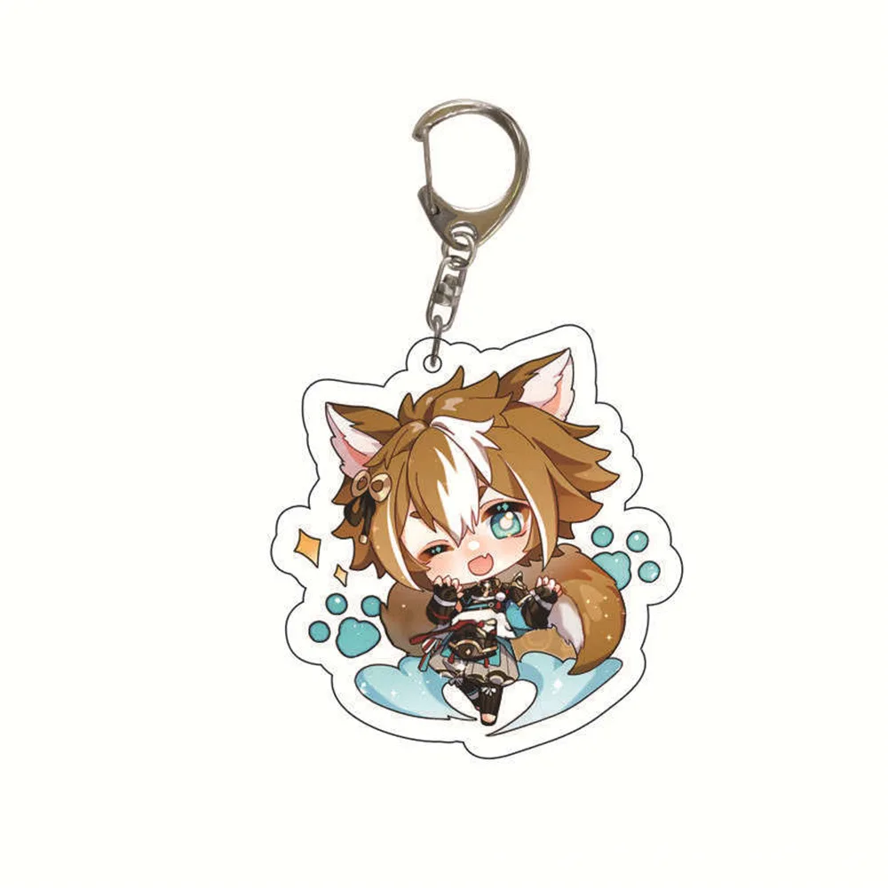 Anime Cartoon Figure Keychain Pendant – Game Impact Character Collection Badge