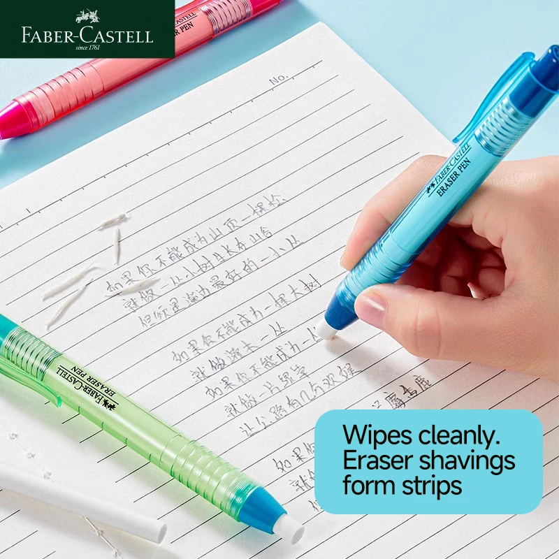 Faber-Castell Creative Push-type Colored Eraser Pens PVC-vrije Veiligheidsgum Wiping Tool Correction Tool 583905 pencil eraser eraser pen