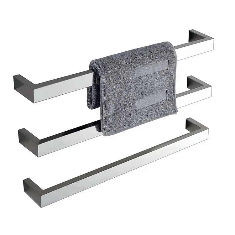 Manufacturer intelligent constant temperature stainless steel electric towel rack bathroom single rod pendant bathroom