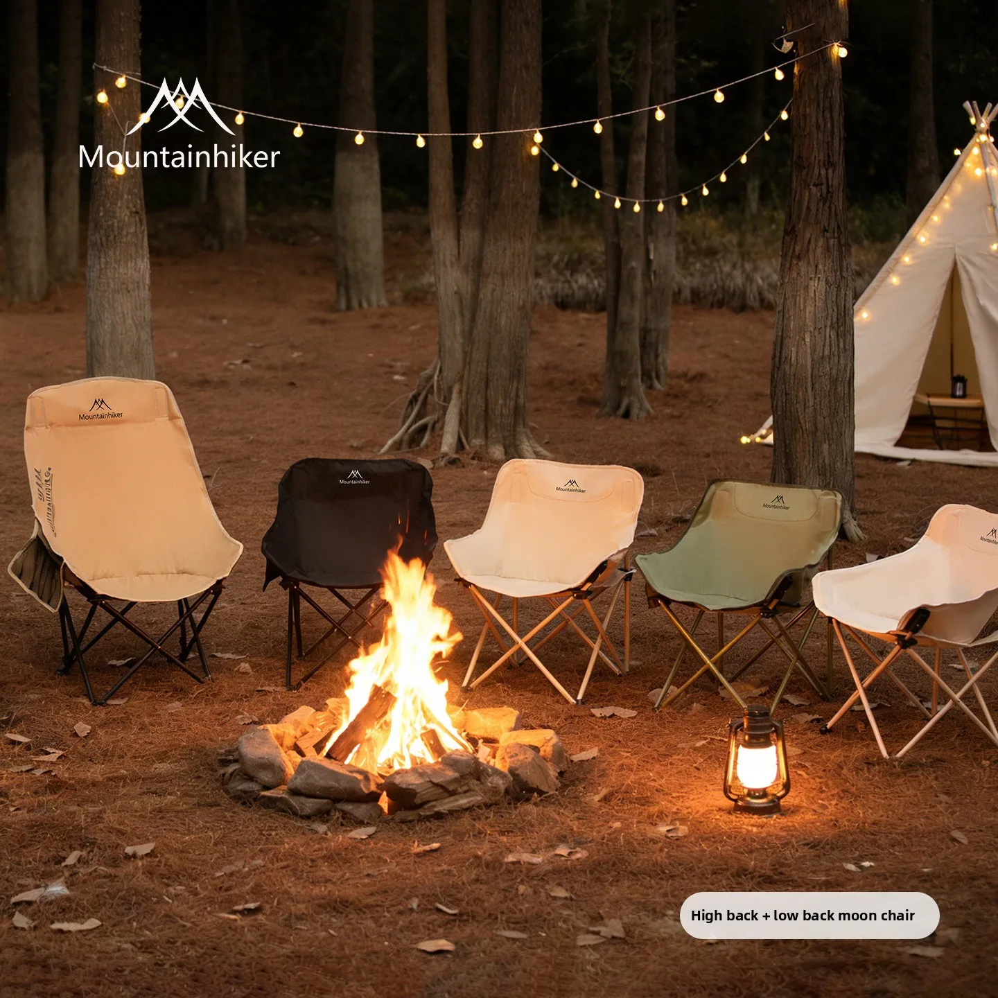 Fauteuil pliant pêche plage léger Moon Chair - Siège camping portable pour loisirs extérieurs