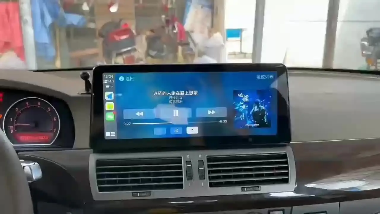 12 3 дюйма Android 13 беспроводной CarPlay для BMW 7 серии E65 E66 2003-2009 навигационное