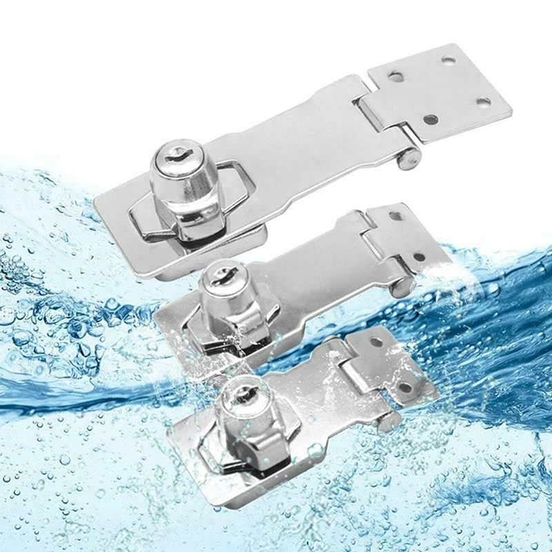 Cabinet Safety Lock Mini Padlock Security Padlock Door Lock Travel Padlock Luggage Padlock Cabinet Lock Door Safety Lock Locking Hasp Staple With Keys