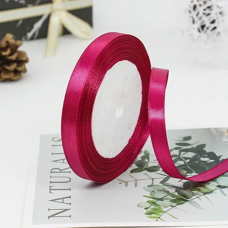 Elegant Satin Ribbons for Gift Wrapping & Decorations - 25 Yards