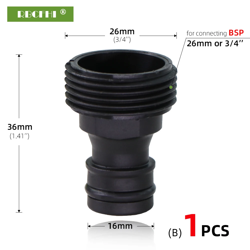 YourCasa® Rubinetto da giardino 1/2 pollici e 3/4 pollici in ottone con attacco per tubo e